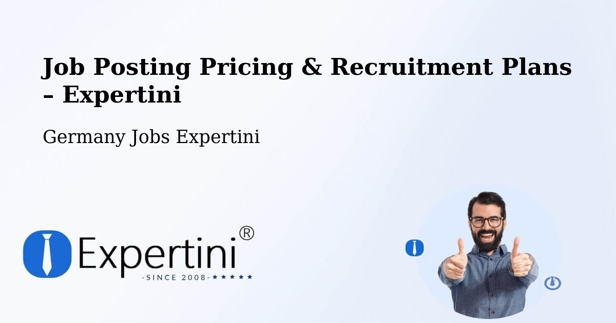 Job Posting Pricing & Recruitment Plans – Coesfeld - Coesfeld, Germany Jobs Expertini